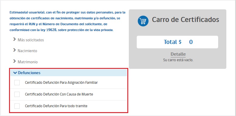 Cómo sacar un certificado de defunción por internet paso a paso